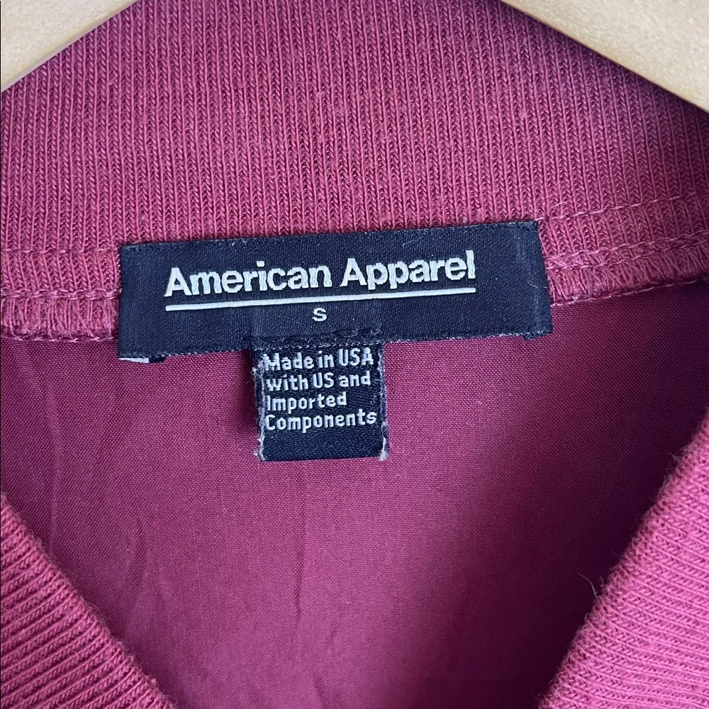 American Apparel Lightweight Red Bomber jacket S - Picture 4 of 6